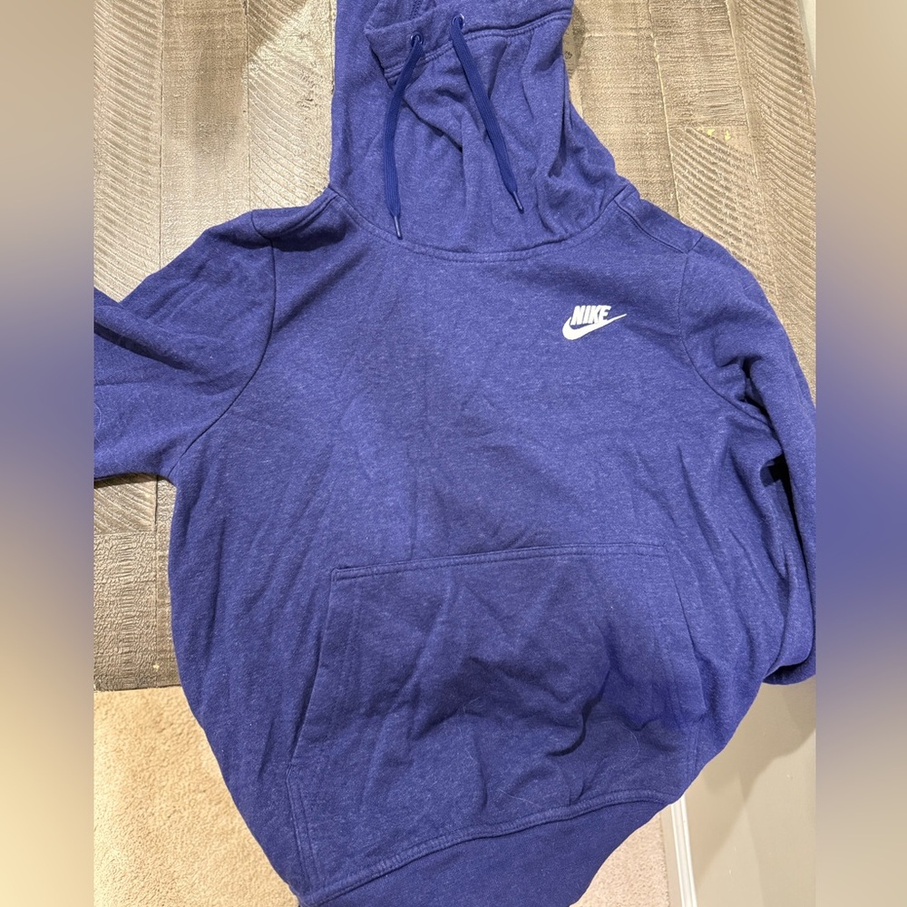 New Nike Blue Purple Hoodie Sweatshirt